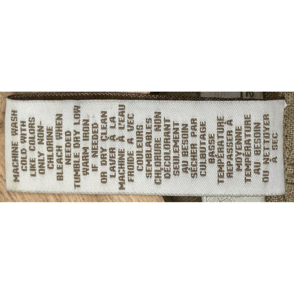 Lucy & Laurel Womens Shirt 100% Linen Button Up Top Collared Beige Size 3X - Picture 15 of 16